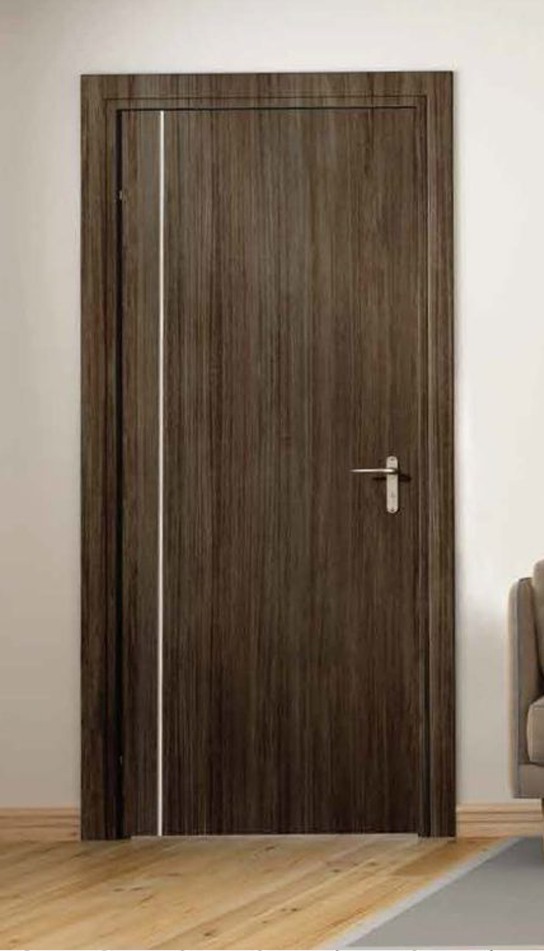 PUERTA PLACA : HABANO APLIQUE COLOR ALUMINIO VERTICAL